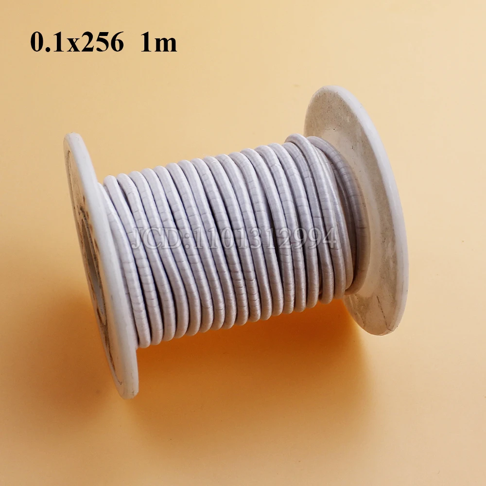0.1x32 0.1x80 0.1x120 0.1x 200/280Strand Litz Wire 0.1mm Multi Stranded Polyester Silk Wrapped Copper Wire Yarn Wrapped Wire