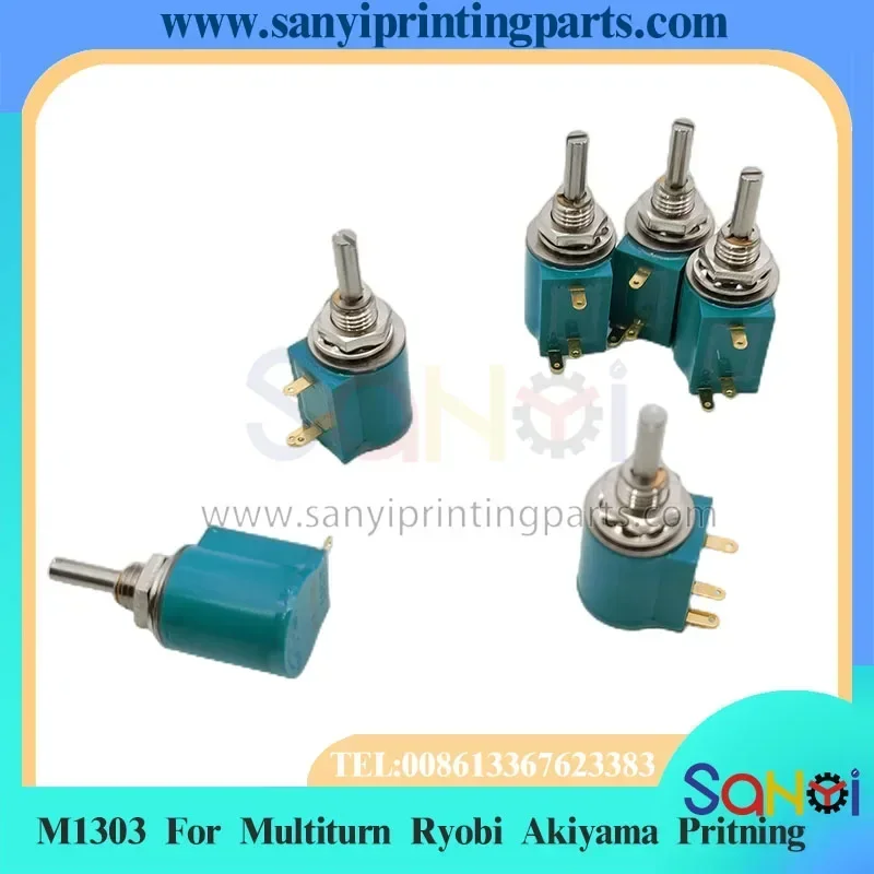 Free Shipping 1 PCS M1303 Potentiometer Multiturn Ryobi Akiyama Printing COPAL 1K 2K 5K 10K For Machine Parts