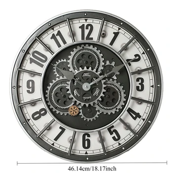 Retro Industrial Gear Wall Clock 1