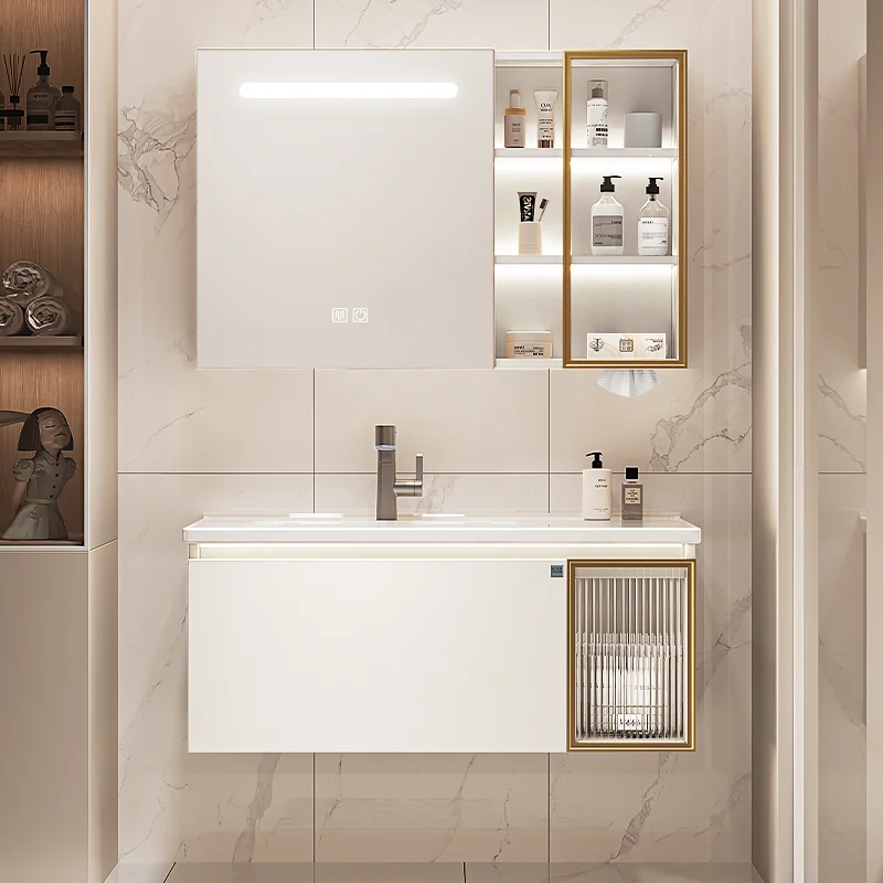 *-*Paper Drawers Bathroom Cabinet Luxury Skincare Decorations Partitions Display Storage Cupboard Organizer  Room Furniture