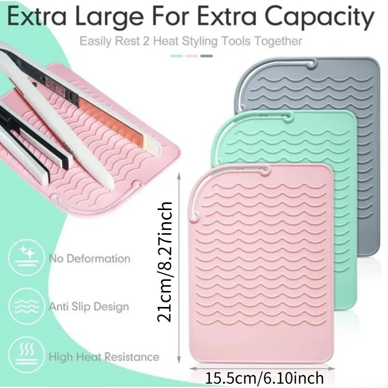 1pc Heat Insulation Sleeve of Curling Iron Hair Straightener Heat Protection Pad Anti-Slip Dressing Table Surface Protection Pad