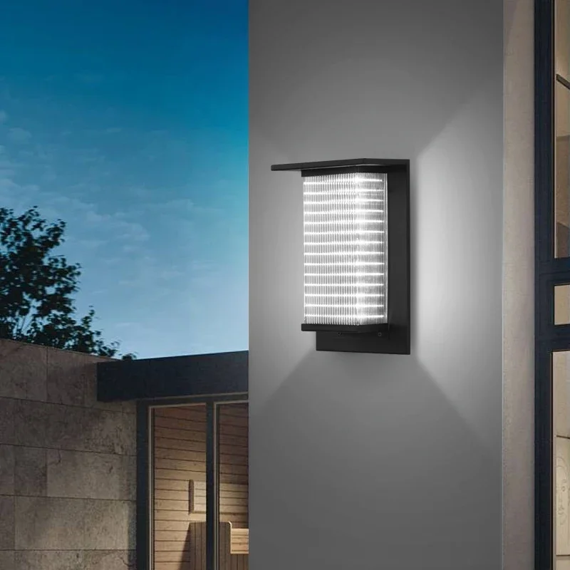 Outdoor Waterproof Simple Exterior Wall Villa Gate Garden Light Garden Terrace Courtyard Balcony Wall Solar Outdoor Wall Light