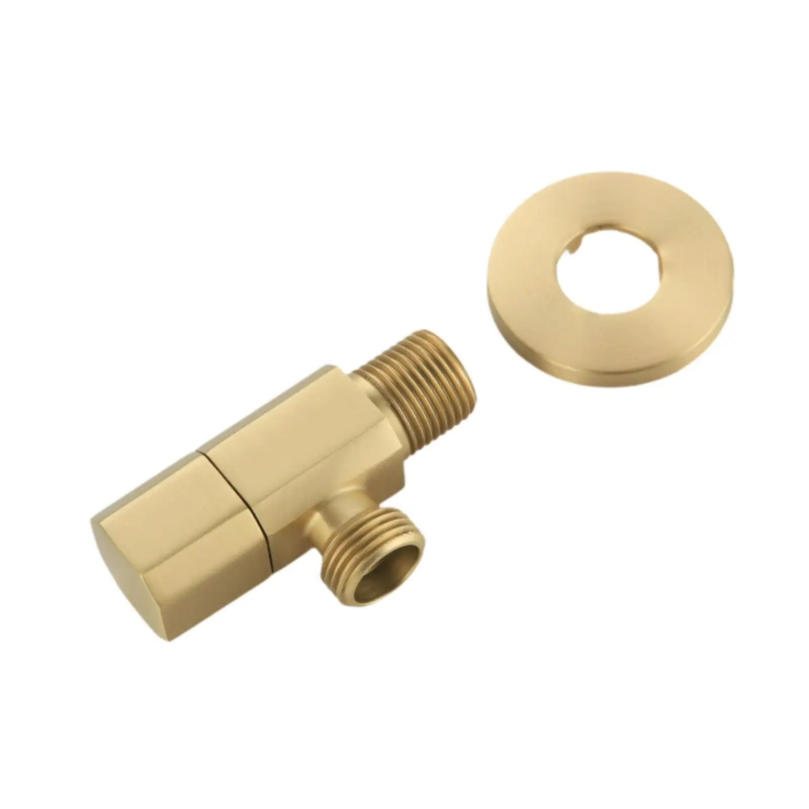 Angle Valve Adapter Rust Resistant Water Flow Control Straight Valve for Washing Machine Kitchen Balcony Water Heaters Bathroom