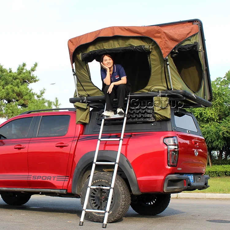 

Awning tent 4x4 offroad car roof Aluminum Hard Shell Roof Top Tent for l200 mitsubishis nissan frontier 2022