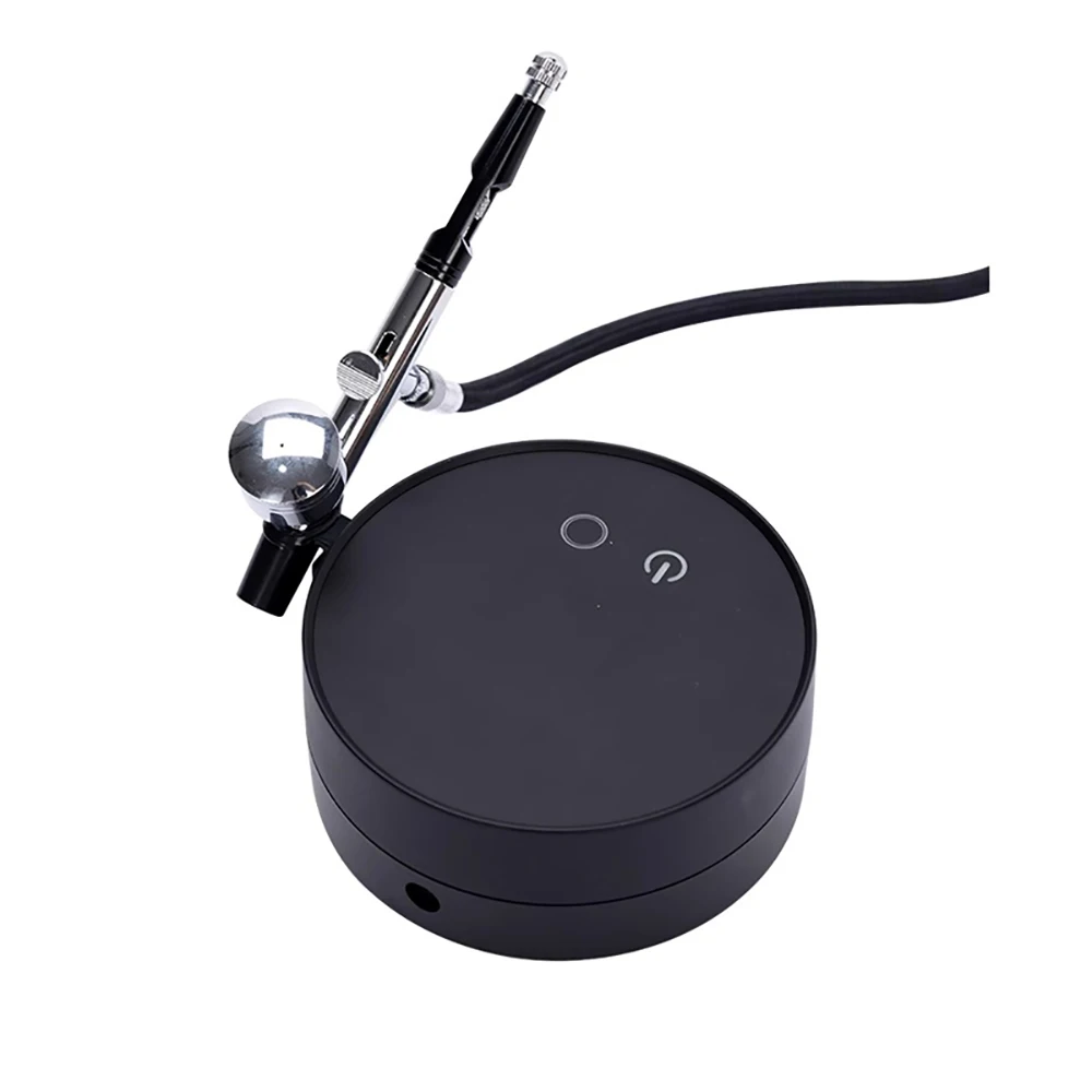 Tragbare elektrische Keramik-Glasur-Sprühpumpe – 0,3-mm-Düsen-Glasur-Sprühgerät, einstellbarer Luftdruck, niedrige Vibration, 20-ml-Farbbecher