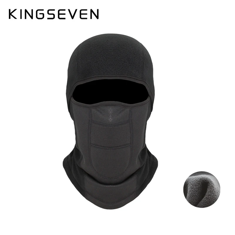 KINGSEVEN Winter Polar Fleece Warm Cycling Mask Motorcycle Riding Headgear Outdoor Sport Windproof Ski Mask Scarfs Balaclava