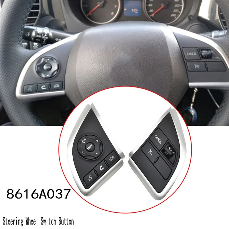 

Steering Wheel Audio Button Cruise Control Switch For Mitsubishi Outlander Mirage Xpander Eclipse Cross L200 8616A037-AT80