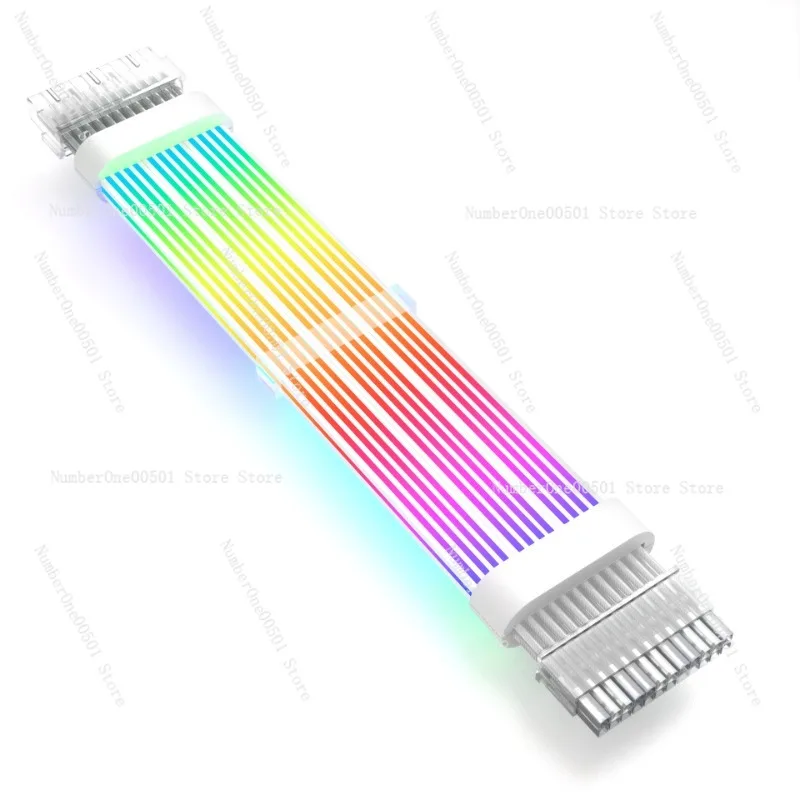 RGB silicone luminous line high density lamp beads MB graphics card 12 + 4p light bar Shenguang cool decorative line