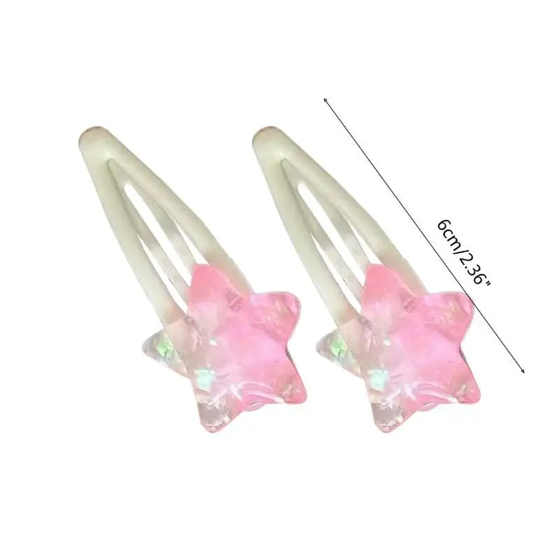 652F دبوس شعر على شكل نجمة ستيرو للمراهقين البالغين، مشبك شعر على شكل ذيل حصان للمراهقين