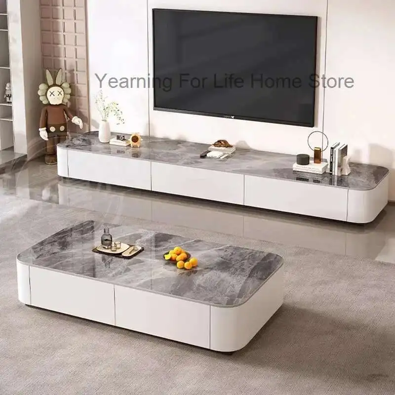 

Service Dinner Side Table Writing Computer Center Italian Unique Minimalist Coffee Table Space Saving Mesas Bajas Home Furniture