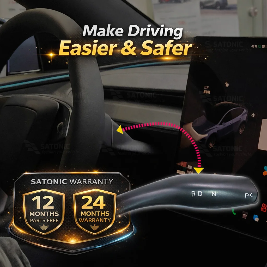 SATONIC Gear Shift Knob for 2026 Tesla Model 3