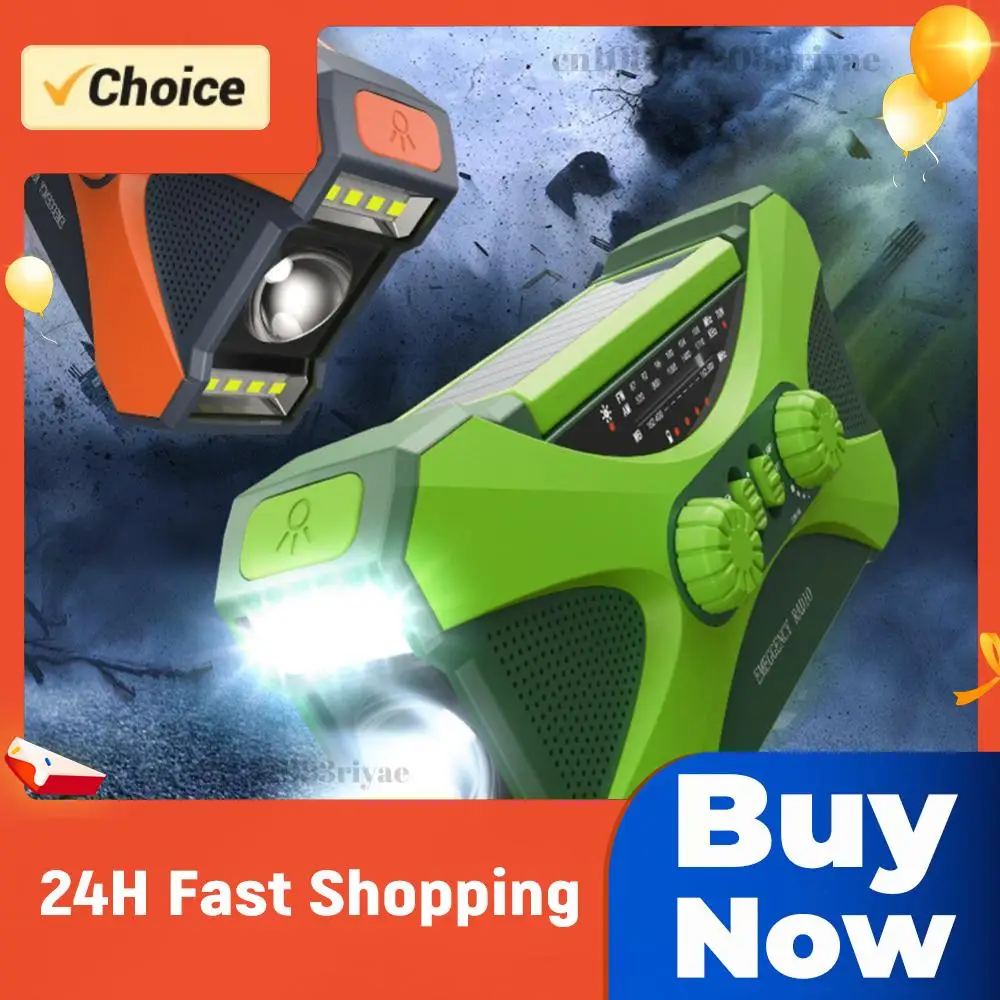 

Многофункциональный водонепроницаемый аварийный фонарь/повербанк/радиоприемник AM/FM/радиоприемник для прогноза погоды/сигнализация SOS, инструмент для выживания на природе, 10000 мАч