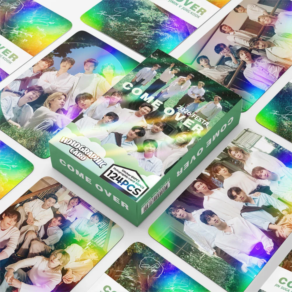 124 cartes LOMO mini, photocartes, autocollants HD, cartes de collection pour fans, autocollants décoratifs, cadeaux