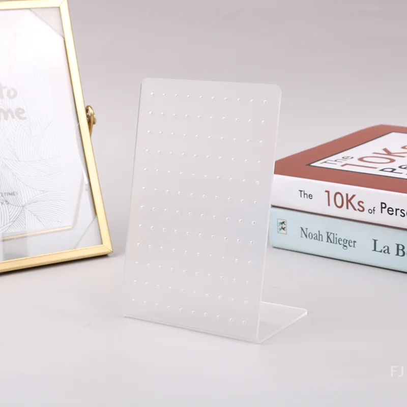 

[YU]120 Holes Frosted Acrylic White Jewelry Display Stand Earrings Ear Stud Holder Jewelry Storage