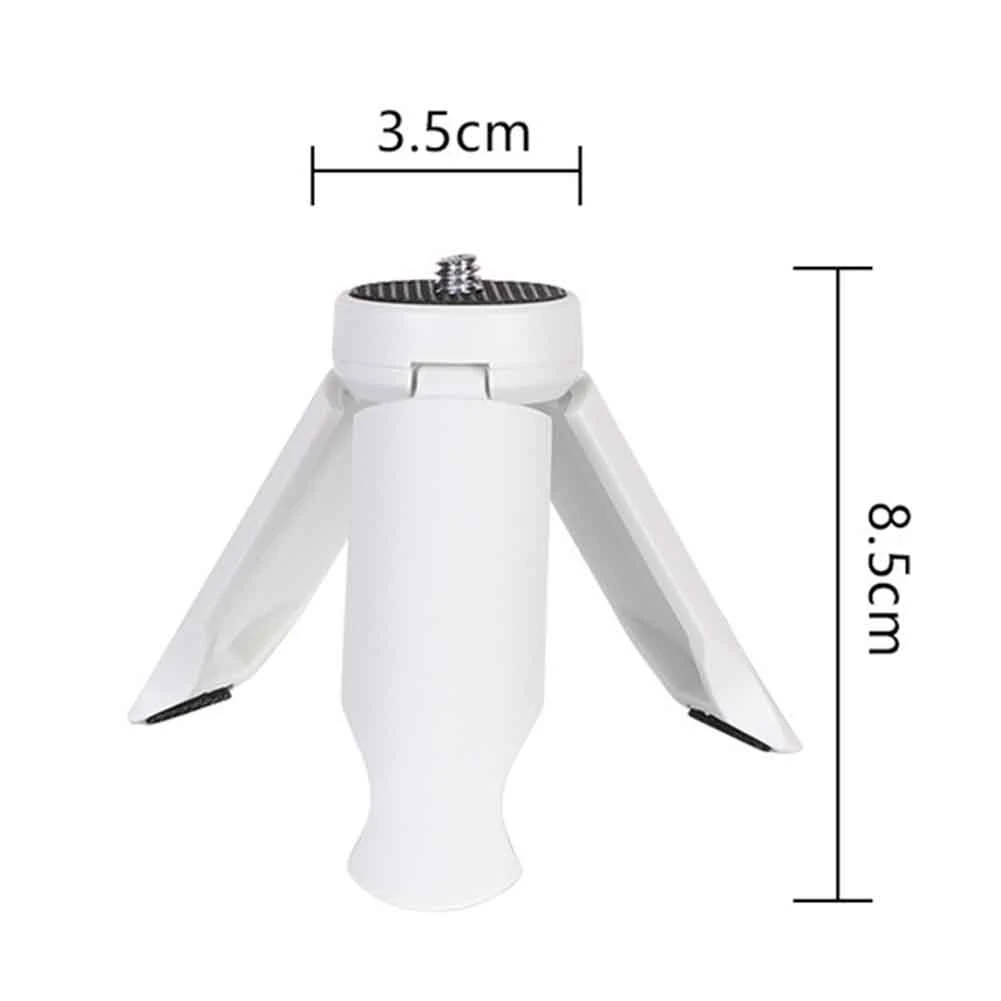 향상된 사진 및 비디오 촬영용 미니 삼각대 휴대폰 안정기, 흰색
