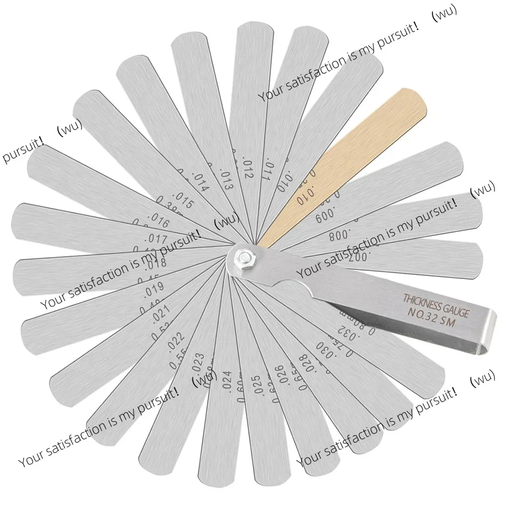 32 Pieces Portable, Durable, Multi-Specification, Arc, Stainless Steel Stylus Gauge, Range Finder