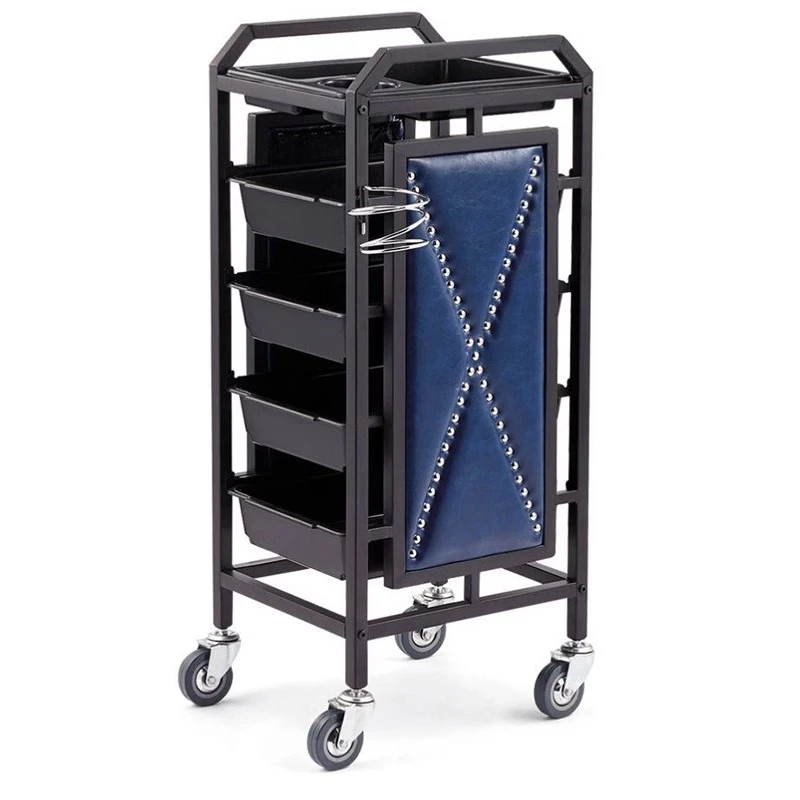 Chariot d'hôpital pour extension de cheveux, chariot de maquillage, beauté, esthétique, meubles, doré, auxiliaire, affaires, portable