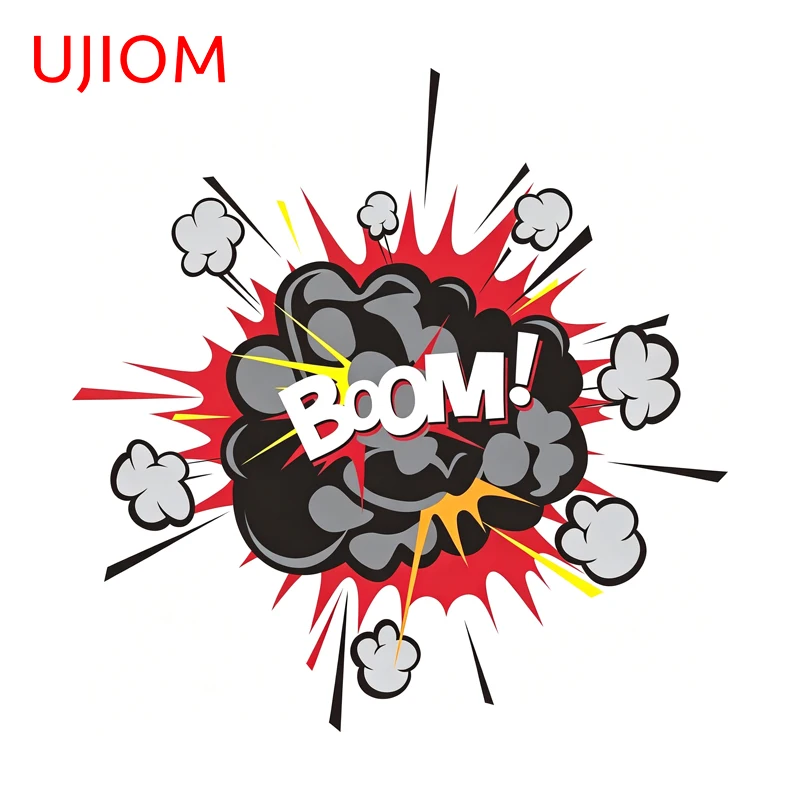UJIOM Boom Ingenious Wall Sticker Fashionable Creative Personality Waterproof PVC Decal Suitable For Cupboard Vestibulec Decor