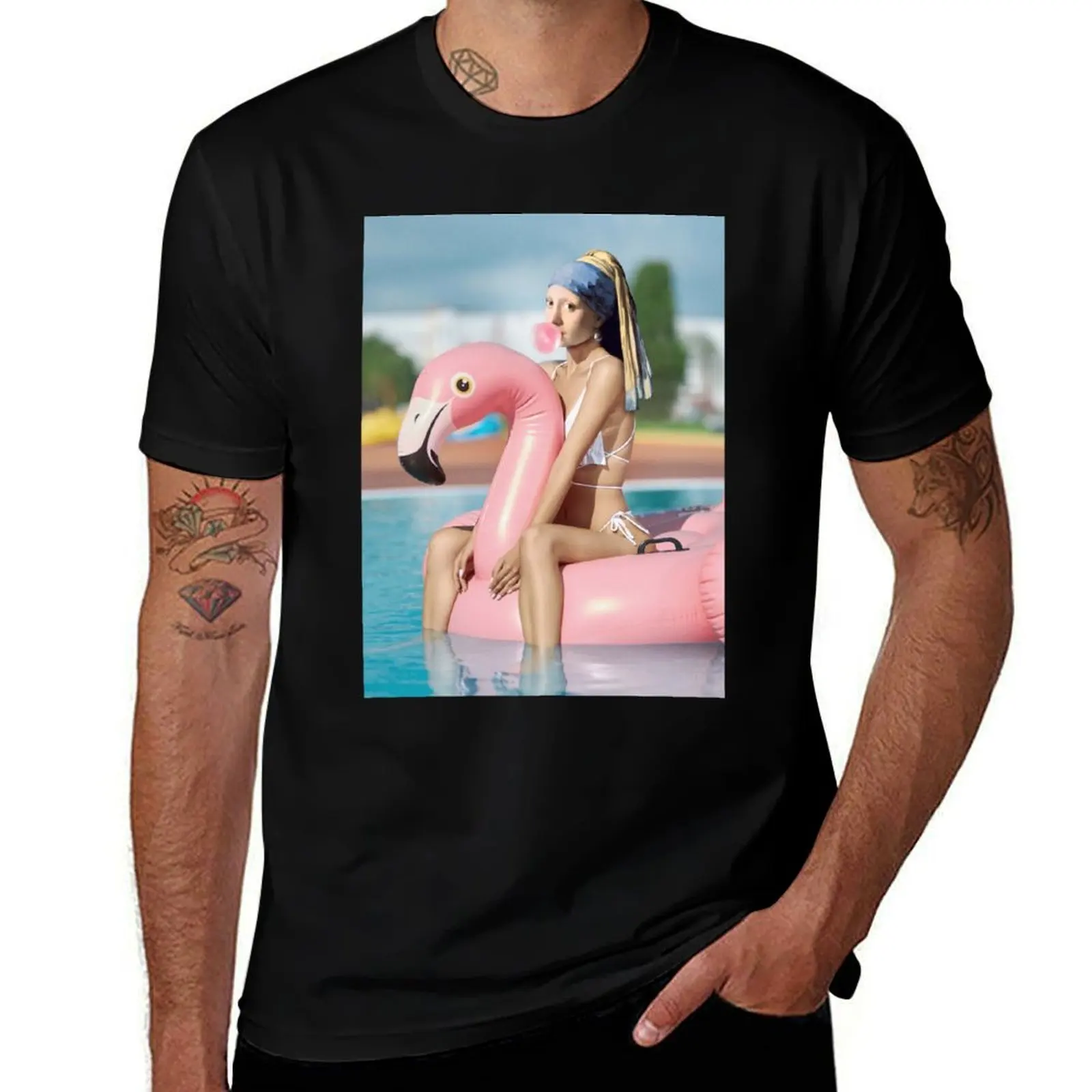 

sexy pearl T-Shirt blue archive graphic t shirt vintage mens tall t shirts