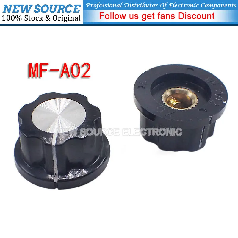 5Pcs MF-A01 MF-A02 MF-A03 MF-A04 MF-A05 Potentiometer Knob WH118/WX050 Rotary Switch Electronic 6mm NEWSOURCE