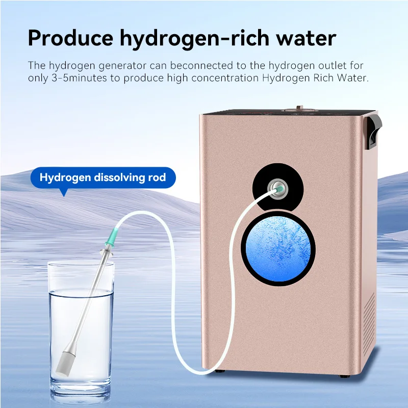 SUYZEKO Oxyhydrogen Generator 450ml Molecular Hydrogen Inhalation Machine Generator Wodoru H2 Inlaer Therapy Device Water Filter