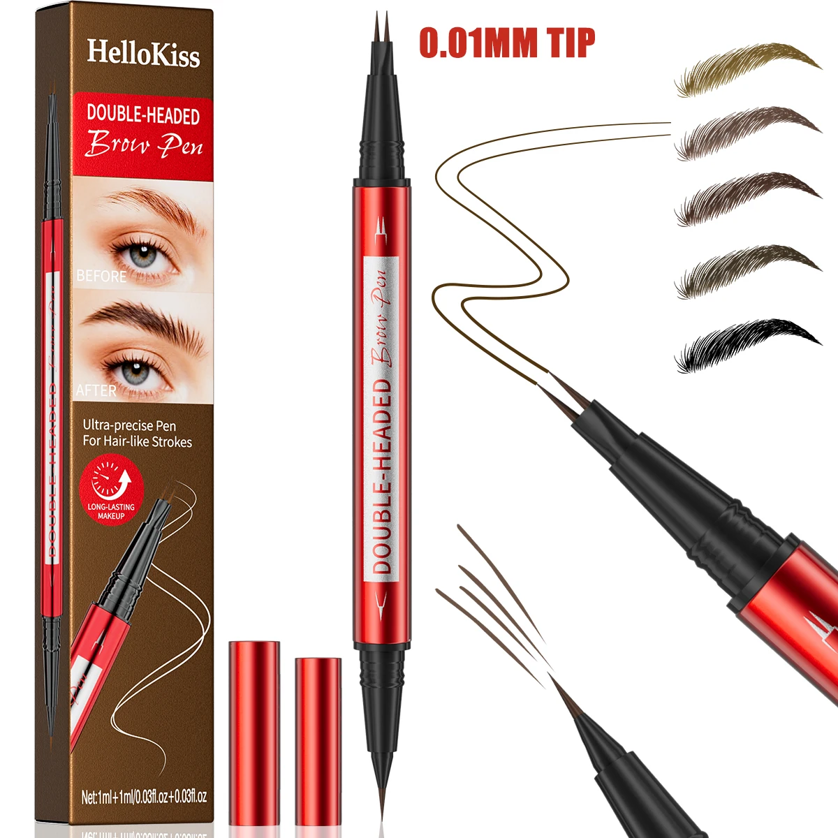 Ultrafijne wenkbrauwpen Langdu - Waterproof Liquid Eyeliner Pen recensie en prijs