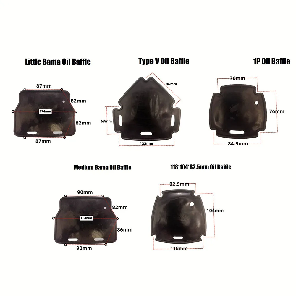 Air Compressor Cylinder Head Rubber Gaskets Washer Oil Gas Pump Straight On-line Rubber 1P3P5P Air Compressor Oil Baffle Plate