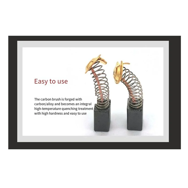 

Набор угольных щеток для большинства электродвигателей — комплект из 40 сменных ремонтных комплектов, 10 размеров, подходит для ремонта деталей электроинструментов