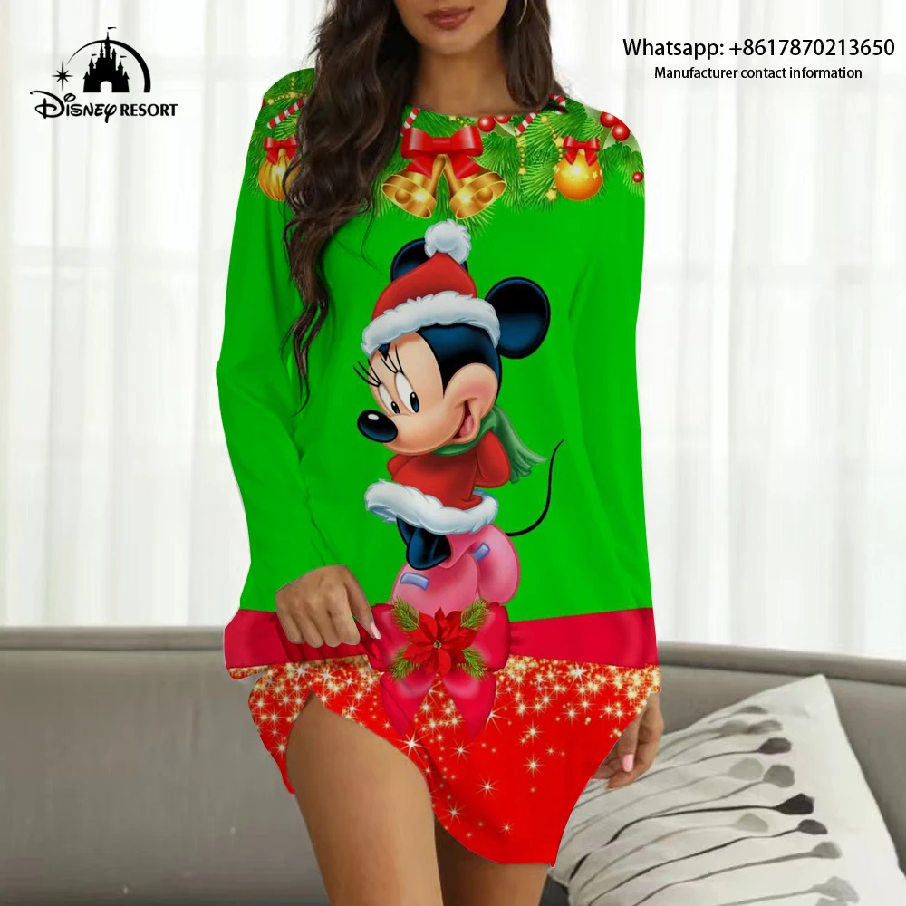 2022 Nieuwe Kerst Fall Disney Collection Streetwear Dames Sexy Party Club Jurk Vrouwen Boho Loungewear Y2K