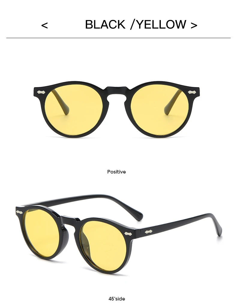 2PCS Neue Stil Von Retro Gläser Runde Mode Mita Sonnenbrille Personalisierte Sonnenbrille JH3053 – Detail 13