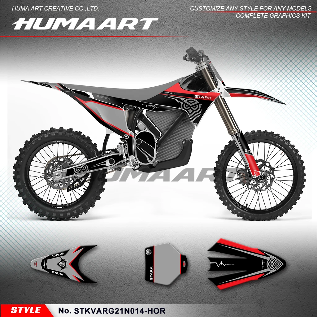 

HUMAART Stickers Complete Vinyl Decal Skin Graphics for Stark Future Varg Electric Dirt Bike, Style No.STKVARG21N014-HOR