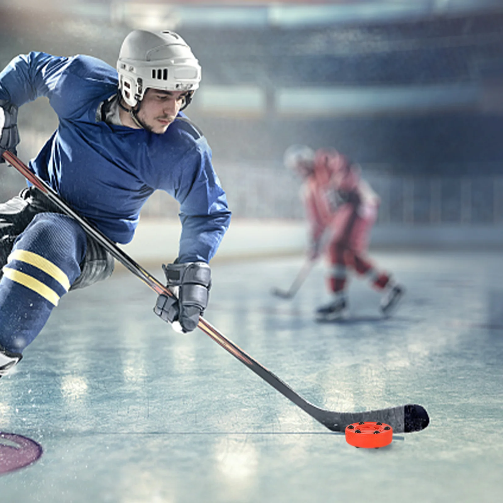 

2pcs Roller Hockey Puck Durable Training Puck For Inline Hockey Lightweight High-Density Composite On Smooth Surfaces