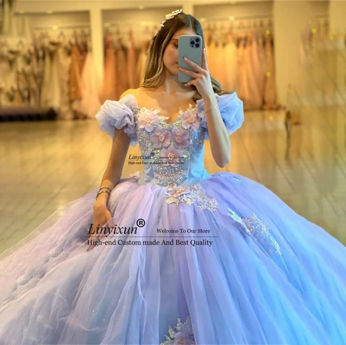 Vestidos de Quinceañera de lujo, vestido de baile de princesa, cuentas de cristal, sin mangas, vestidos de graduación de cumpleaños, dulces, Arabia Saudita, dorado