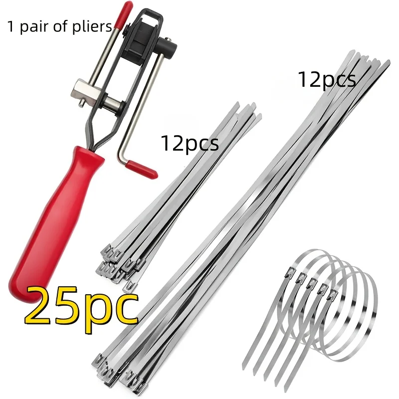 Car replacement hose clamp, ball cage clamp fixing set, clamp pliers, ball cage removal tool, cutting pliers