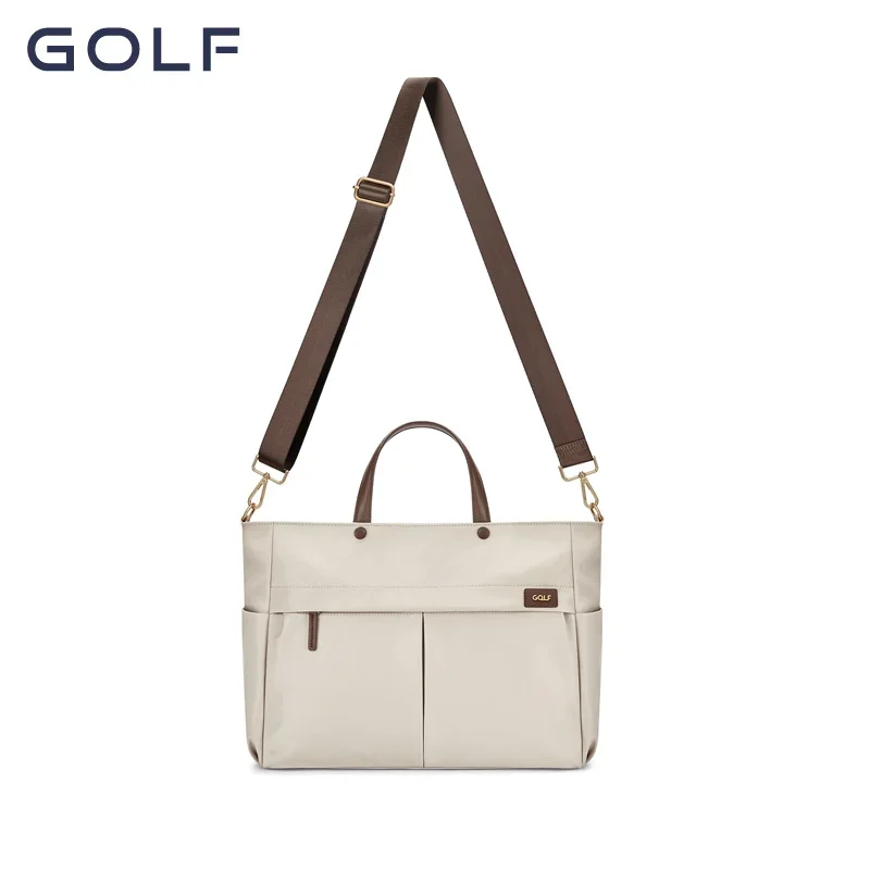 Golf-Bolsa Feminina de Documento de Damasco, Maleta de Golfe Malas, 14 ", Sacola do Laptop de Negócios, Bolsas Femininas, Tendência, 2024