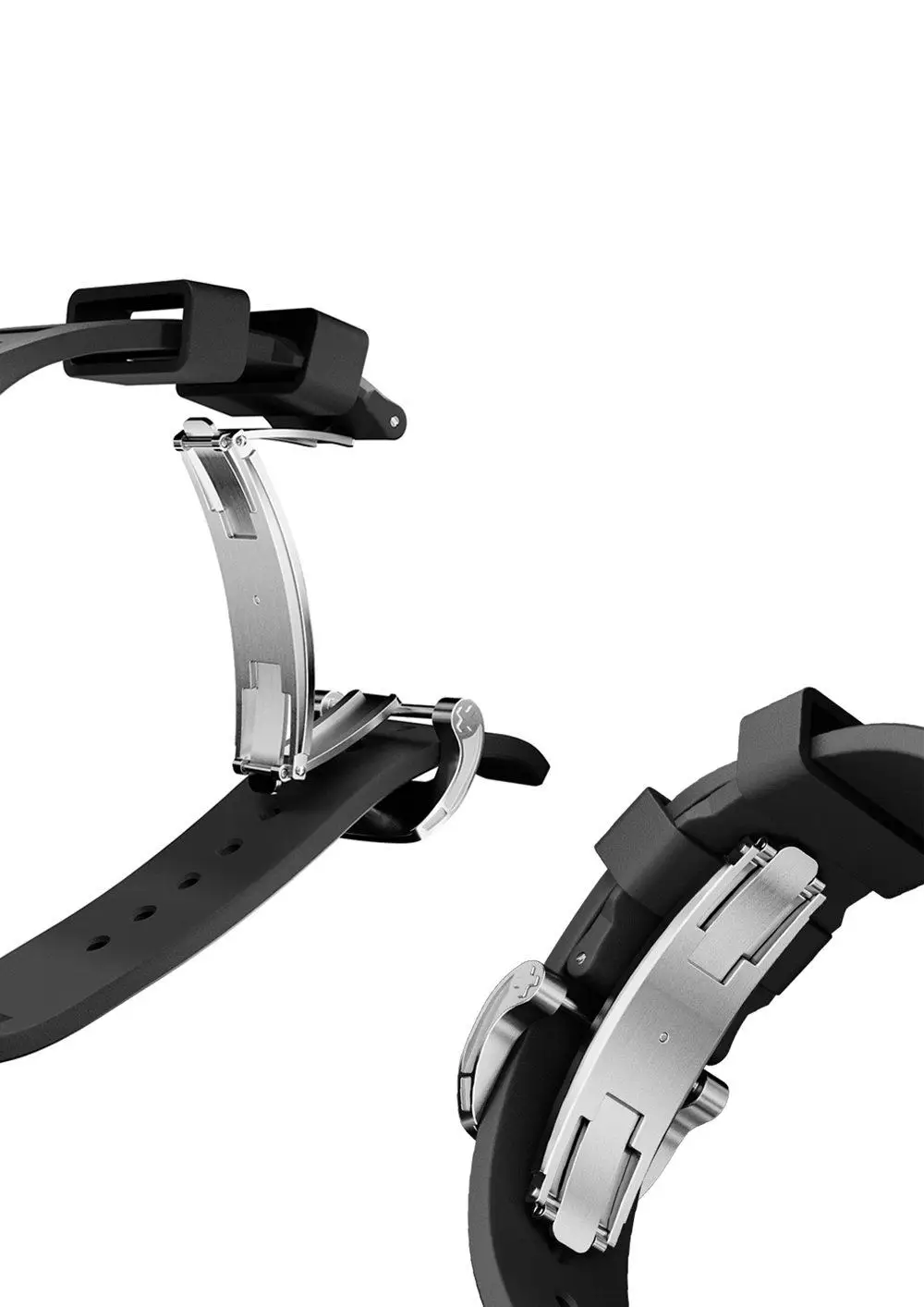 สายรัดข้อมือซิลิโคนสำหรับ Apple Watch Ultra Series 9 8 7 6 5 4 SE สายรัดซิลิกาเจลแบบเหลวแบบพรีเมี่ยม