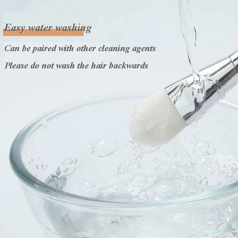 Brosse de maquillage à Double extrémité avec cuillère, cheveux plats et doux, applicateur de masque Facial, nettoyage du visage, soins de la peau, outil de beauté