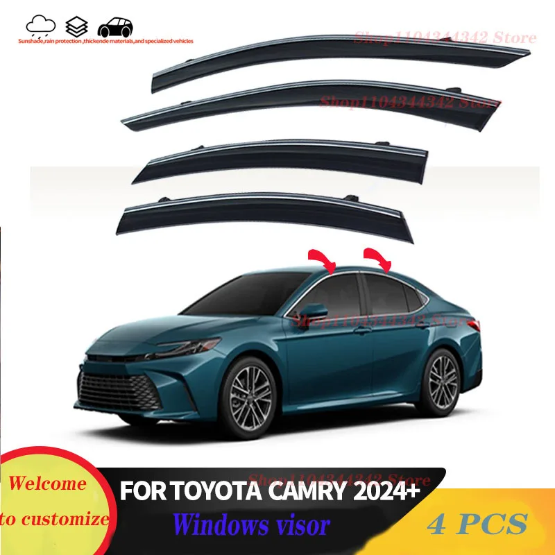 

For TOYOTA CAMRY XV80 2024+ Window visors Rain water prevention; Covering the sunlight; Anti fog; Snow prevention