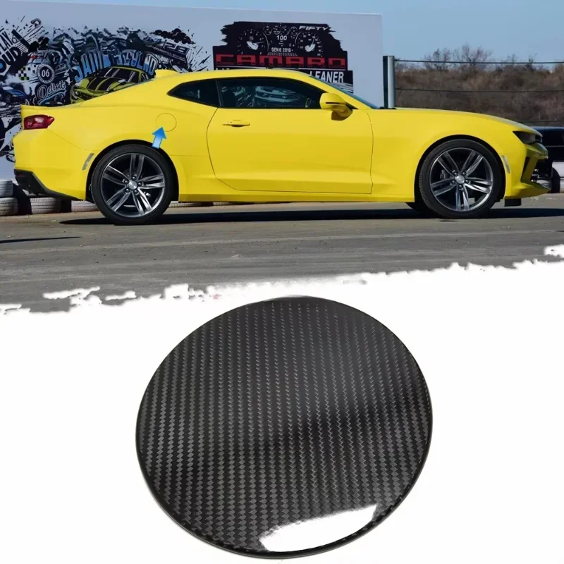 

Для Chevrolet Camaro сухое углеродное волокно 2016-2023 внешнее украшение масло топливный бак крышка бензобака отделка модификация аксессуары