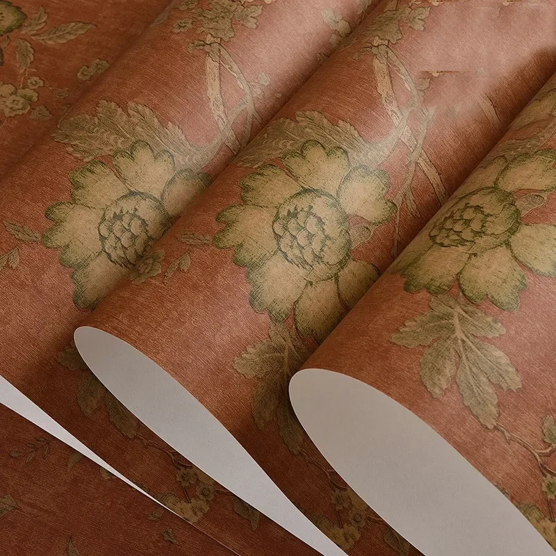 ورق حائط أمريكي ثلاثي الأبعاد غير ذاتي اللصق، ورق حائط للأريكة الرجعية، ورق حائط لخلفية التلفاز، مقاوم للماء، قماش غير منسوج لتزيين المنزل