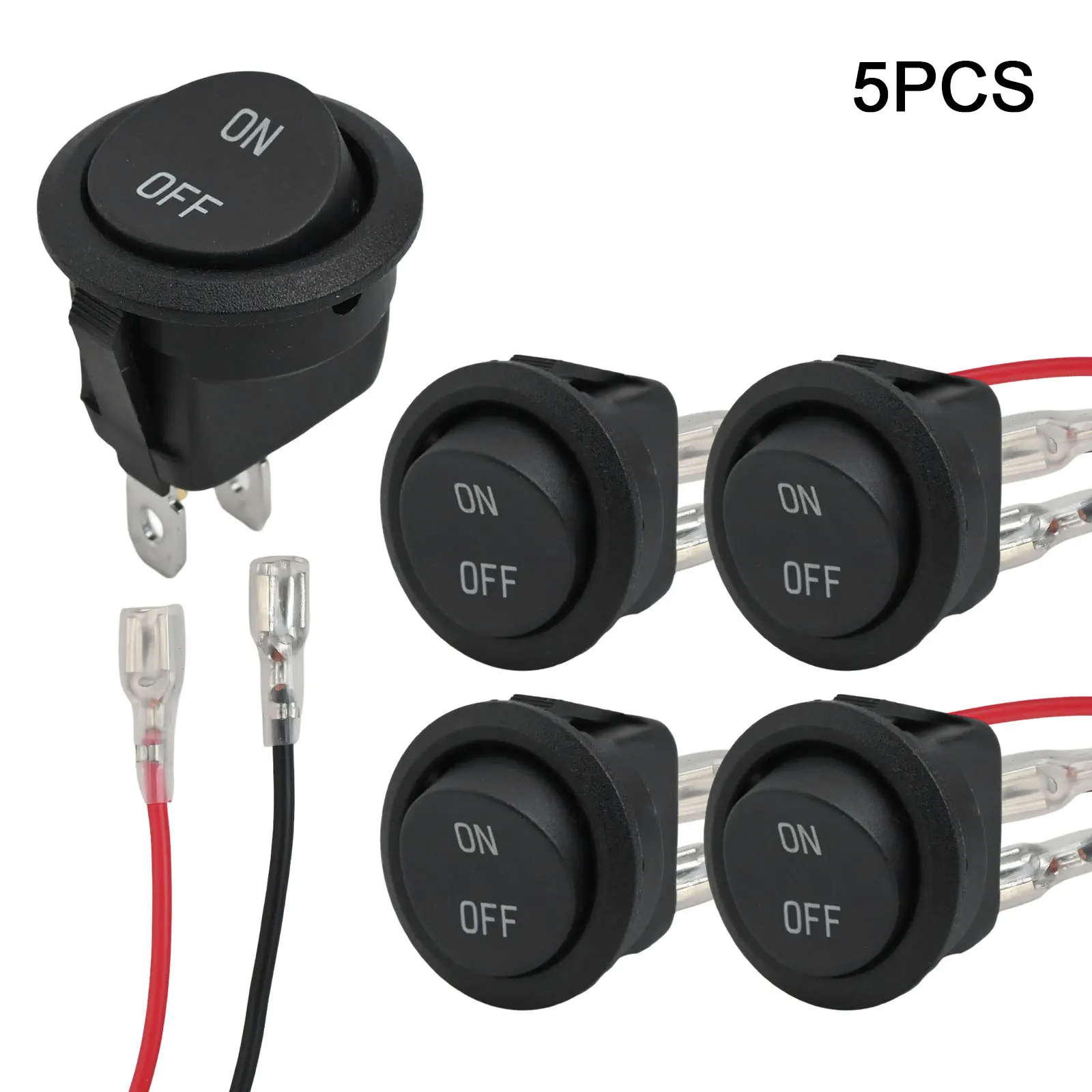 

2-контактный круглый переключатель с монтажным отверстием 20 мм, материал нейлон PA66, надежное решение для автомобильных проектов