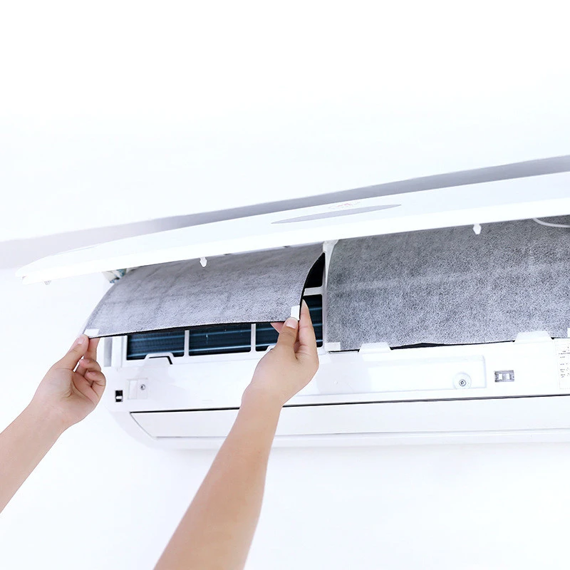 10Pcs เครื่องปรับอากาศตัวกรองลม Outlet Self-Adhesion ตัด Air Conditioner Purifying กรองสุทธิ 40X35 ซม.