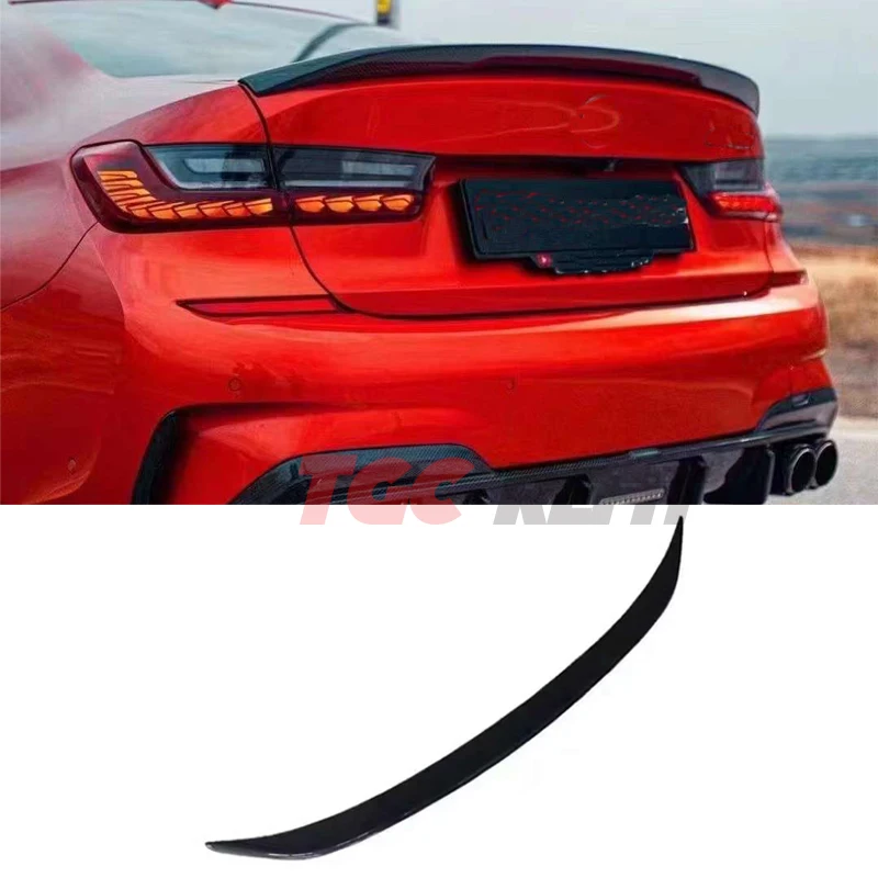 Carbon Fiber Rear Spoiler Wing For BMW 3 Series G20 G28 Concept Style Trunk Spoiler High Kick Spoiler  Car Accessories Rear Wing