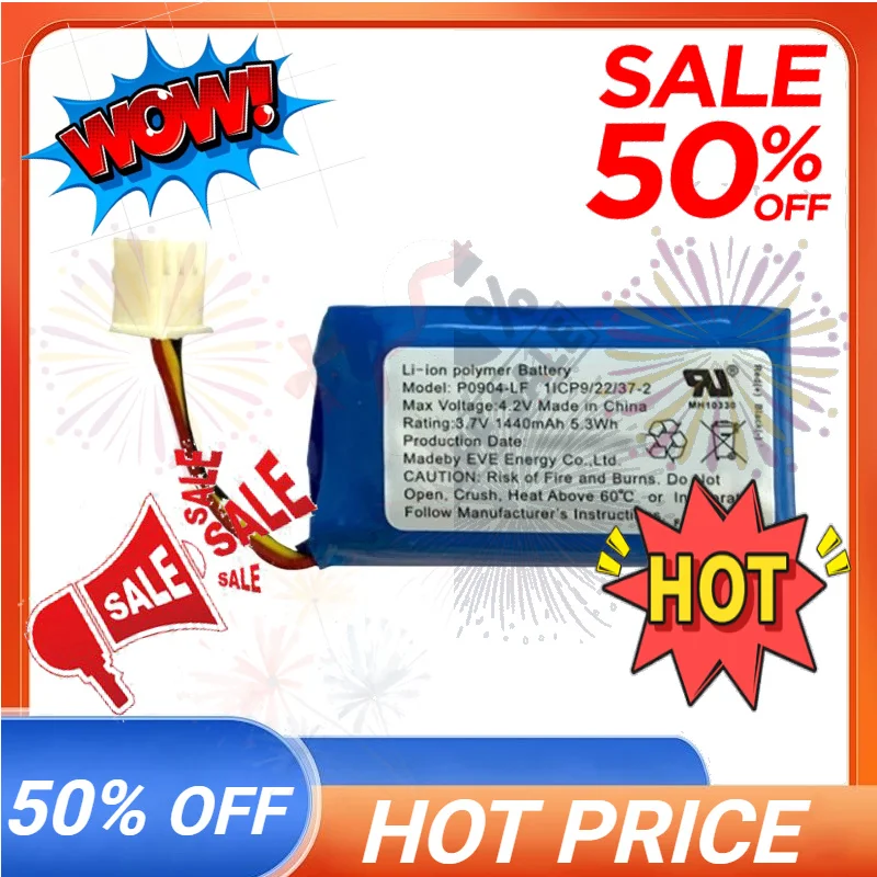 SWZY New Battery P0904-LF 3.7V 1440mAh For EVE Rechargeable Batteries