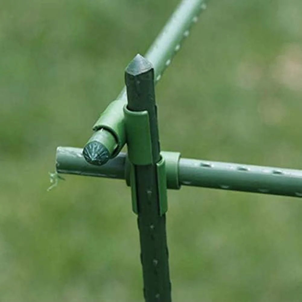 100PCS Garden Trellis Support Clips with Rotatable Connector Design to Secure Garden Stakes and Build Various Frames and Tunnels