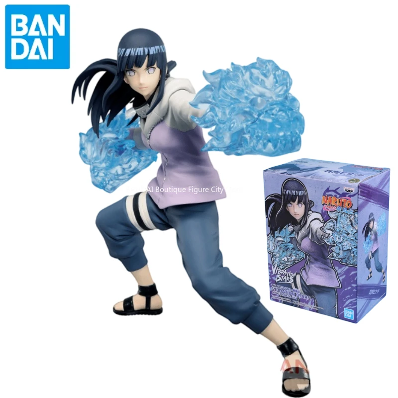 In Stock BANDAI NARUTO BANPRESTO VIBRATION STARS Hyuga Hinata Action Anime Model Toy Figure Gift Collect