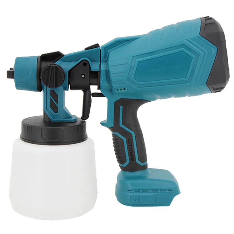 Electric Spray Gun Cordless Paint Sprayer High Power Electric Paint Sprayer for Makitas 18V Battery 1L Charge Display