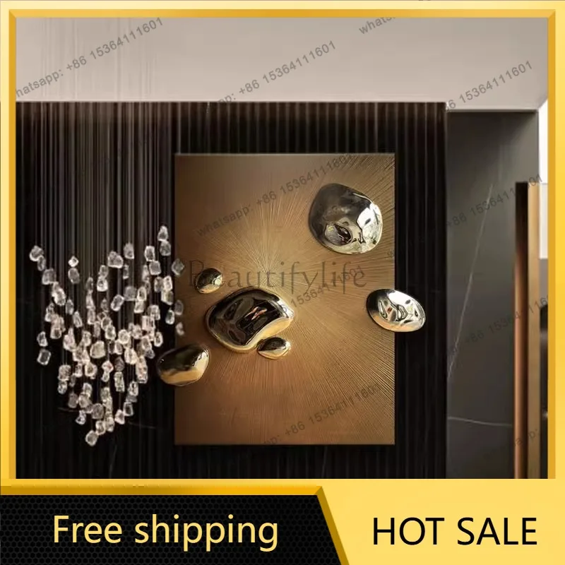 LJY high-end hand-painted three-dimensional texture art installation painting high-end