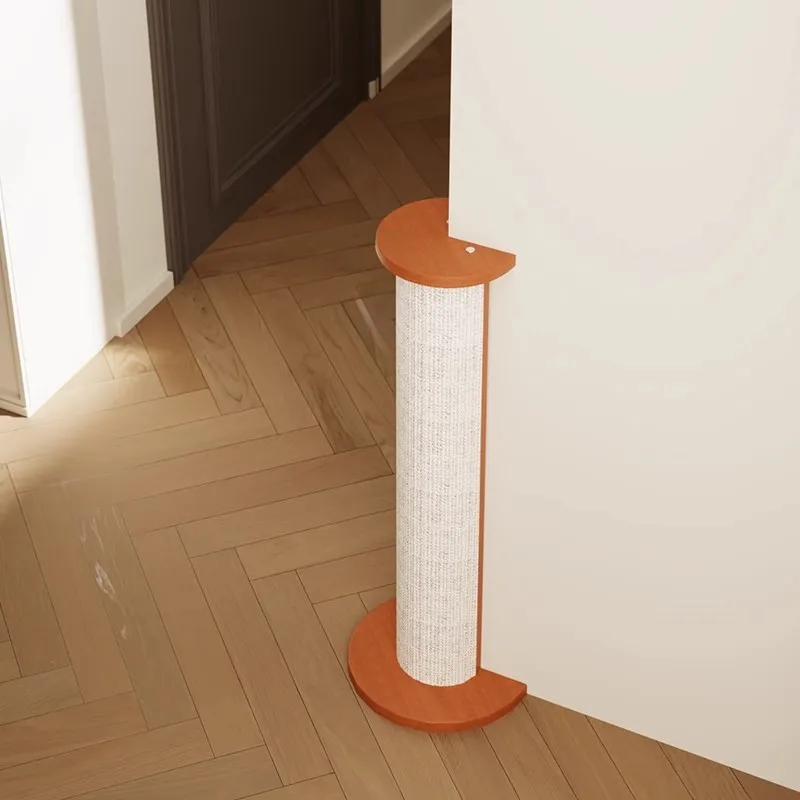 

Solid wood sisal cat scratching board scratching column vertical cat climbing frame grinding claw toy