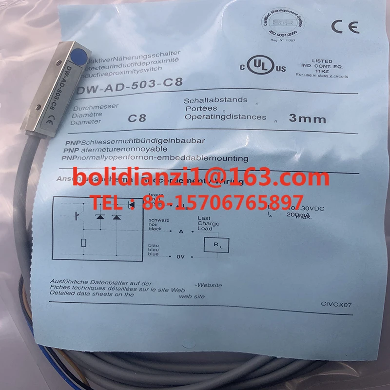 DW-AD-503-C8 Sensor do interruptor da proximidade, no estoque, novo